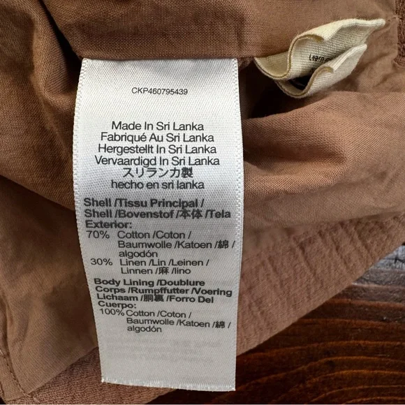 Madewell Tan- Cotton Linen Blend Relaxed Larsen Blazer-Size XL - Picture 9 of 14